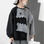 Custom Kids Splicing Pullover Sweater | Custom Kids Fashion Sweatshirt | High Street Streetwear Pullover - Image 3