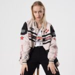 Custom Women's Khaki Nylon Jacket|Very Cool Biker Jacket|2022 Hot Fashion Style Jacket For Women|Autumn/Winter Must-have Jackets - Image 4