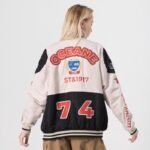 Custom Women's Khaki Nylon Jacket|Very Cool Biker Jacket|2022 Hot Fashion Style Jacket For Women|Autumn/Winter Must-have Jackets - Image 6