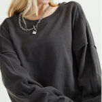 Custom Women's High Street Sweatshirt|  Woolly Hoodie|Crew Neck Niche Dark Vibe Hoodie