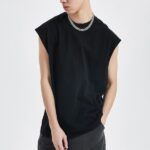 Wholesale High Street Wash T shirts| 100% Cotton Hip Pop Tank Top In Stock| Mens Casual Gradiant Sports T shirts On Sale