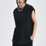 Wholesale High Street Wash T shirts| 100% Cotton Hip Pop Tank Top In Stock| Mens Casual Gradiant Sports T shirts On Sale - Image 2