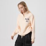 Custom Women's Causal Hoodie| 100% Cotton Fleece Winter Hoodie Manufacturer| Custom Embroidery Design Women's Hoodie - Image 5