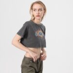 Custom Washed Printing Crop T-shirts| Custom Women's 100% Cotton Crop T-shirts| Wholesale Hip-pop Crop T-shirts - Image 3