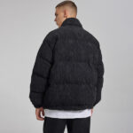 Custom Men's Corduroy Cotton Coat| Custom Letter Embroidery Cotton Coat| Wholesale American Street Cotton Coat - Image 2