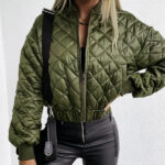 Custom Women's Short Cotton Jacket| Custom Retro Cotton Jacket| Wholesale Casual Cotton Jacket - Image 4