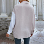 Custom Women's Stitching Contrast Color Shirts| Custom New Fashion Shirts| Wholesale Loose Casual Shirts - Image 6