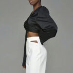Custom Women's Autumn Satin Shirts| Custom Bow Short Shirts| Wholesale Fashion Shirts - Image 4