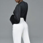 Custom Women's Autumn Satin Shirts| Custom Bow Short Shirts| Wholesale Fashion Shirts - Image 3