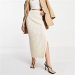 Custom Women's Lightweight Knit Midi Skirts| Custom Casual Skirts| Wholesale Slim Skirts - Image 5