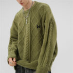Hot Sales Autumn And Winter American Retro Premium Knitwear| Low Price Men's Fashion Label Lazy Loose Lovers' Sweater - Image 6