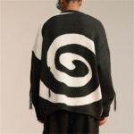 Custom Whirlpool Sweater | Crewneck Hoodless Loose Version Type | Personality Loose Trend Sheep Sweater Knitted Shirt - Image 4