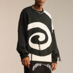 Custom Whirlpool Sweater | Crewneck Hoodless Loose Version Type | Personality Loose Trend Sheep Sweater Knitted Shirt