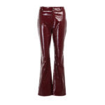 Fast delivery Women's Trousers|Crocodile Design Leather Pants|100% Polyester Street Straight-leg Pants - Image 6