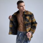 Original Casual Street Wear Coat|Special Contrast Color Jacket|Lamb Wool Shirt Fit Coat