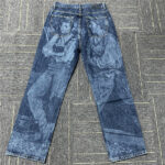 Vintage Wash Graffiti Jeans Men | Straight Leg Denim Pants | Digital Print | Suppliers of Clothing - Image 9