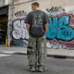 Custom Men's Distressed Camouflage Pants | Washed | Studs | Custom Streetwear Manufacturer - Image 4
