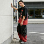 Ripped Jeans with Rhinestones & Splatter Paint | Distressed Pants | Custom Streetwear Manufacturer - Image 6