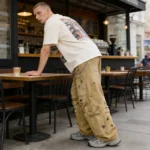 Distressed Cargo Pants | Splatter Dye & Ripped Design | Custom Streetwear Manufacturer - Image 5
