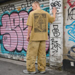 Distressed Cargo Pants | Splatter Dye & Ripped Design | Custom Streetwear Manufacturer - Image 8