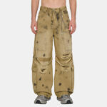 Distressed Cargo Pants | Splatter Dye & Ripped Design | Custom Streetwear Manufacturer