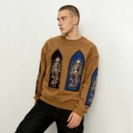Men's Embroidered Patches Screen Print Skeleton Sweatshirt | Soft Cotton Fleece | Streetwear Manufacturer - Image 5