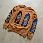 Men's Embroidered Patches Screen Print Skeleton Sweatshirt | Soft Cotton Fleece | Streetwear Manufacturer - Image 2