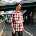 Heat Transfer Print Floral Plaid Short Sleeve Shirt | 100% Cotton | Custom Streetwear Manufacturer - Image 3