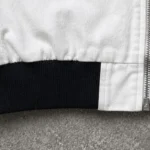 Black White Color Block Canvas Jacket | Heavy Cotton Twill Rib Cuff | Custom Streetwear Manufacturer - Image 3