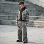 Wash Screen DTG Print Hoodie Pant Set | Gothic Skull Floral Hip Hop Streetwear | Streetwear Manufacturer - Image 6