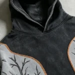Wash Screen DTG Print Hoodie Pant Set | Gothic Skull Floral Hip Hop Streetwear | Streetwear Manufacturer - Image 3
