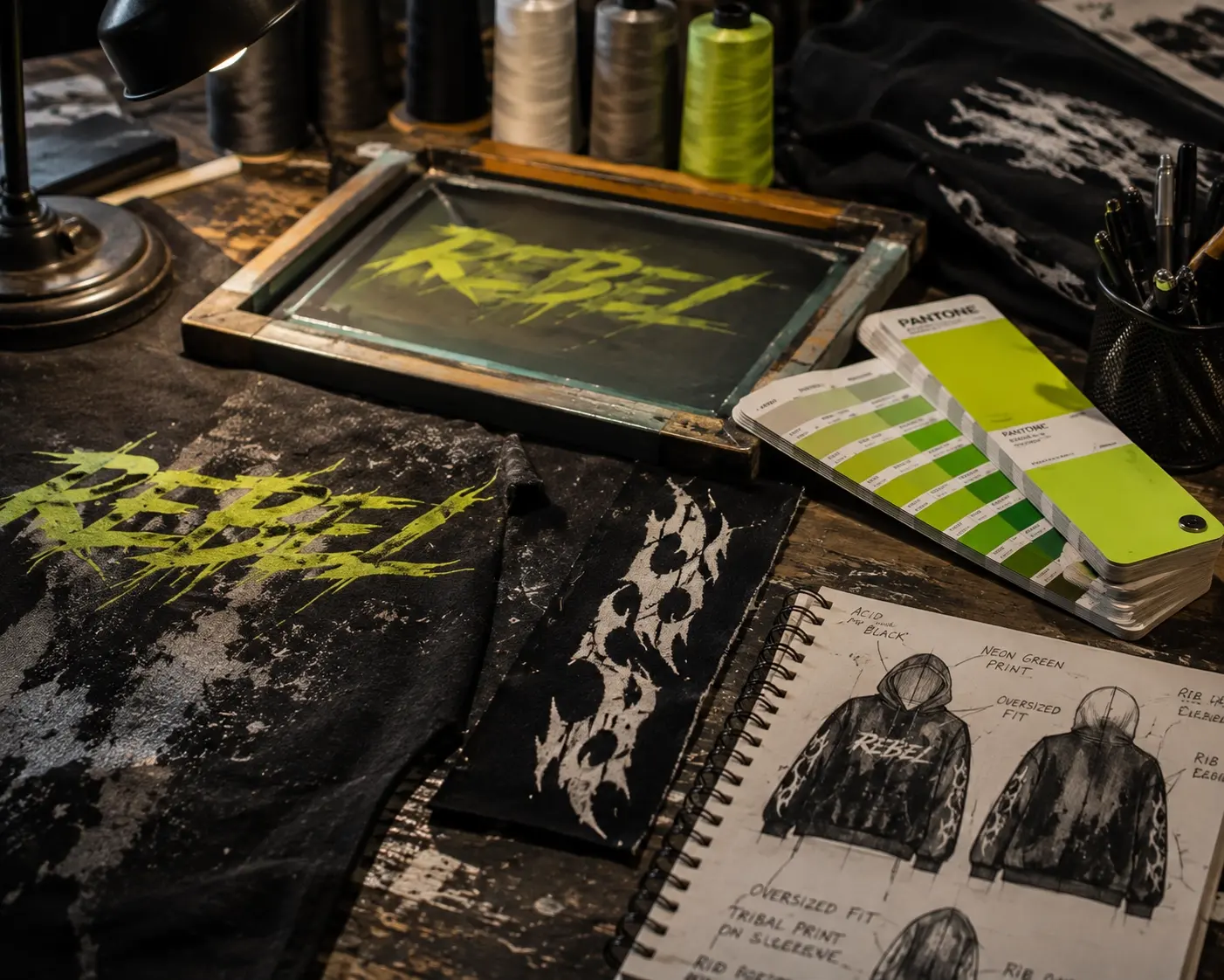 Custom streetwear design and artwork reference