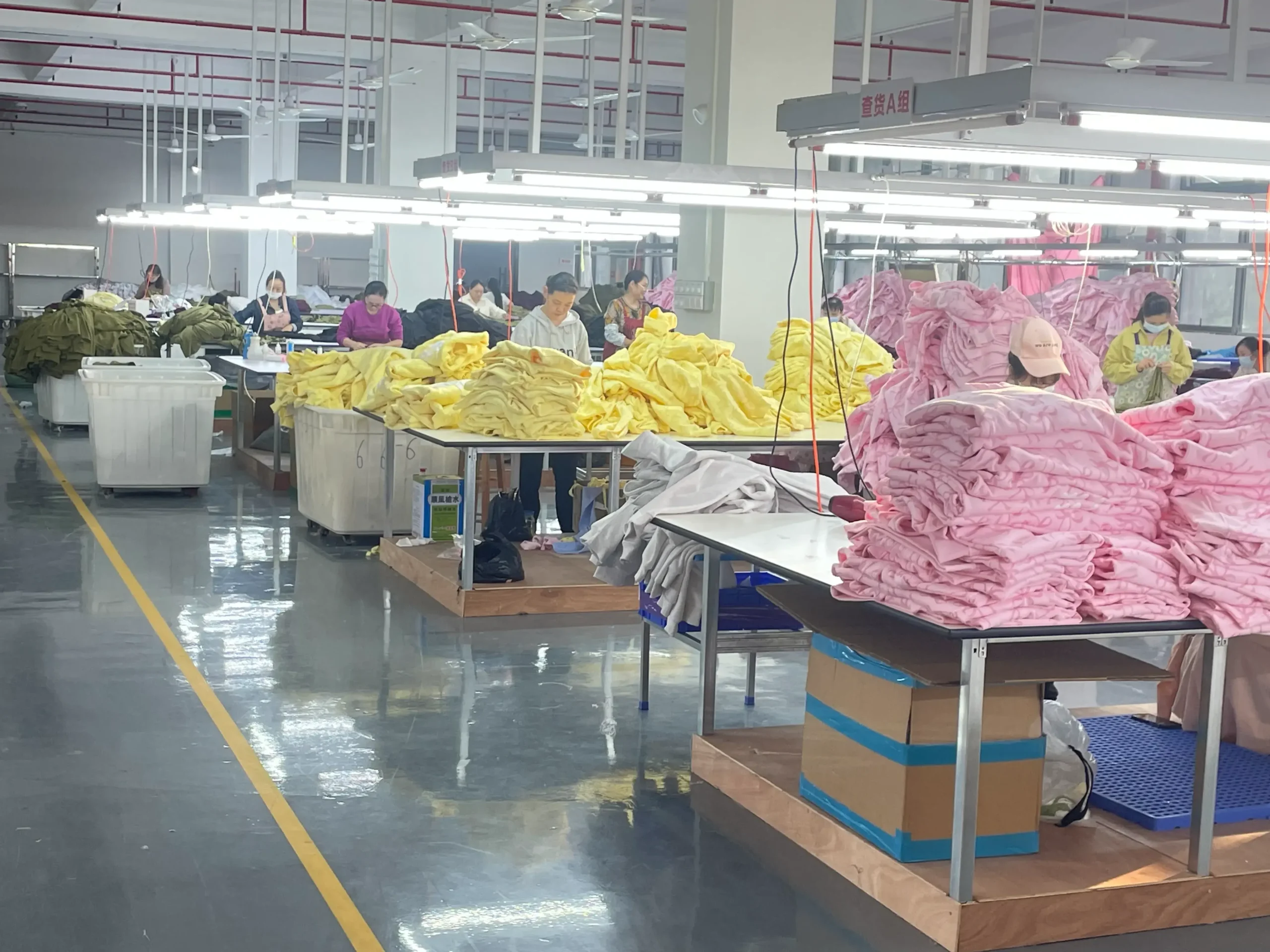 BSCI-certified apparel manufacturing facility with premium knitwear production